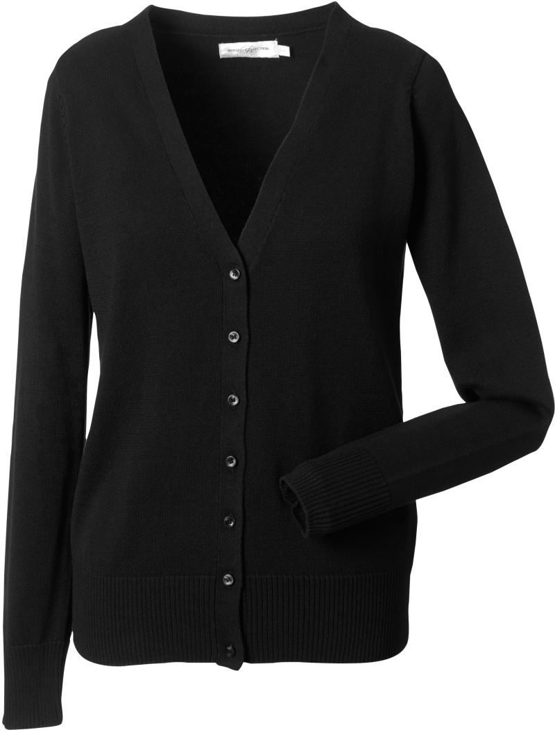 Russell Athletic Damen V-Ausschnitt Strickjacke 715F bedrucken