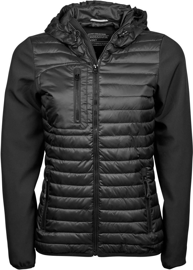 Tee Jays Damen Crossover Kapuzenjacke TJ 9629 bedrucken