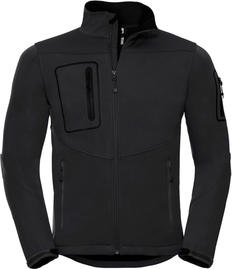 Russell Athletic Herren 3-Lagen Sport Softshell Jacke 520M bedrucken