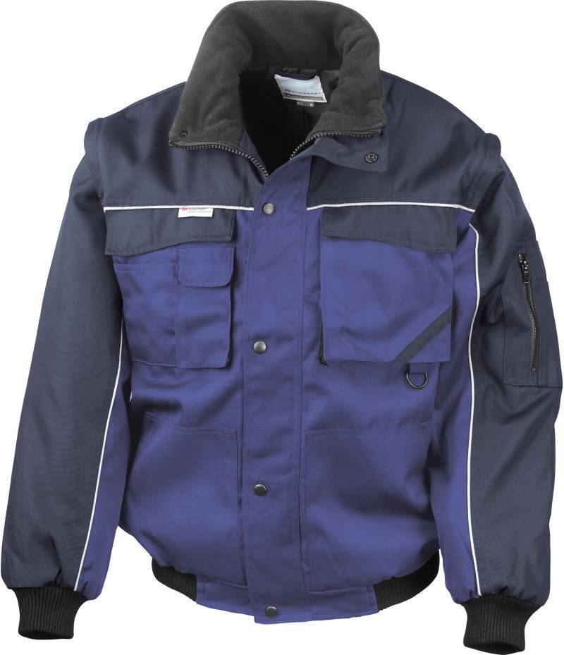 Result Workwear Jacke mit abnehmbaren Ärmeln R 071X bedrucken