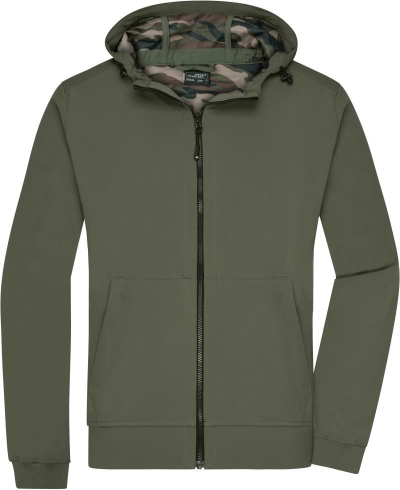Daiber Herren 2-Lagen Kapuzen Softshell Jacke JN 1146 bedrucken