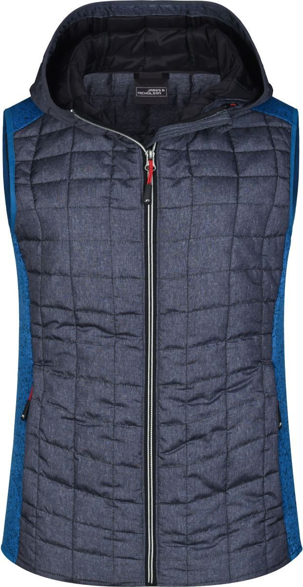 Daiber Damen Hybrid Strickfleece Gilet JN 767 bedrucken