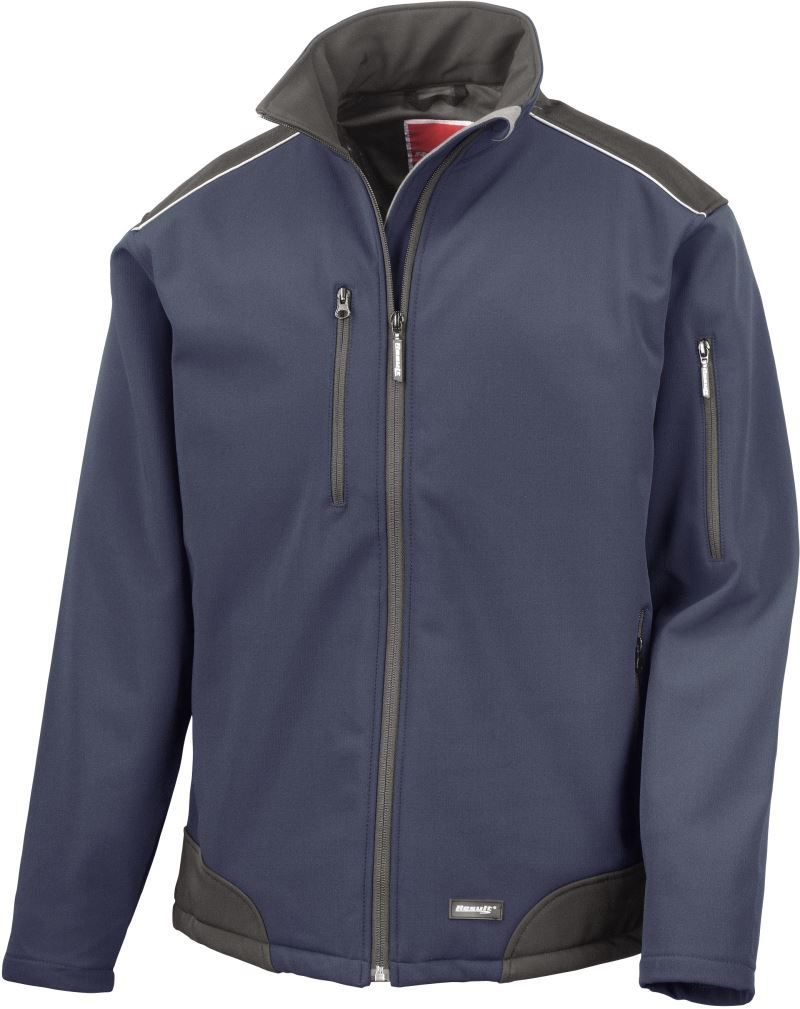 Result 3-Lagen Softshell Ripstop Workwear Jacke R 124X bedrucken