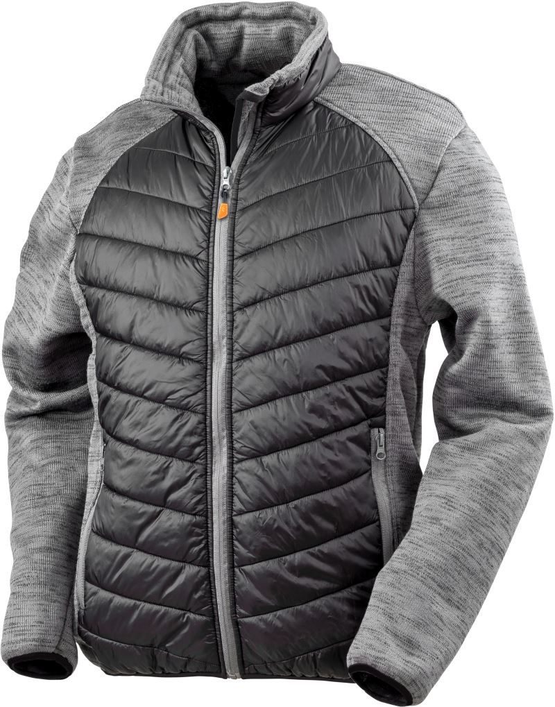 Result Hybrid Strickfleece Jacke "Elevator" R 314X bedrucken
