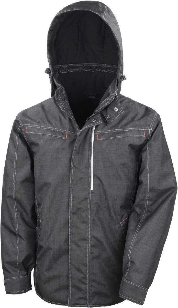 Result Workwear Jacke in Denim Struktur R 326X bedrucken