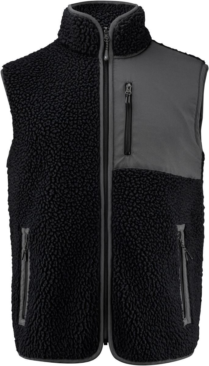 James Harvest Herren Sherpa Fleece Weste "Two-Tone" Kingsley Fleece Vest Men bedrucken