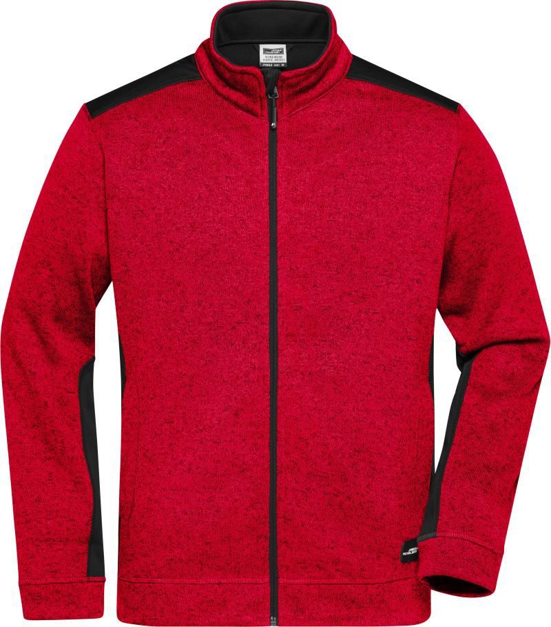 Daiber Herren Workwear Strickfleece Jacke - Strong JN 862 bedrucken