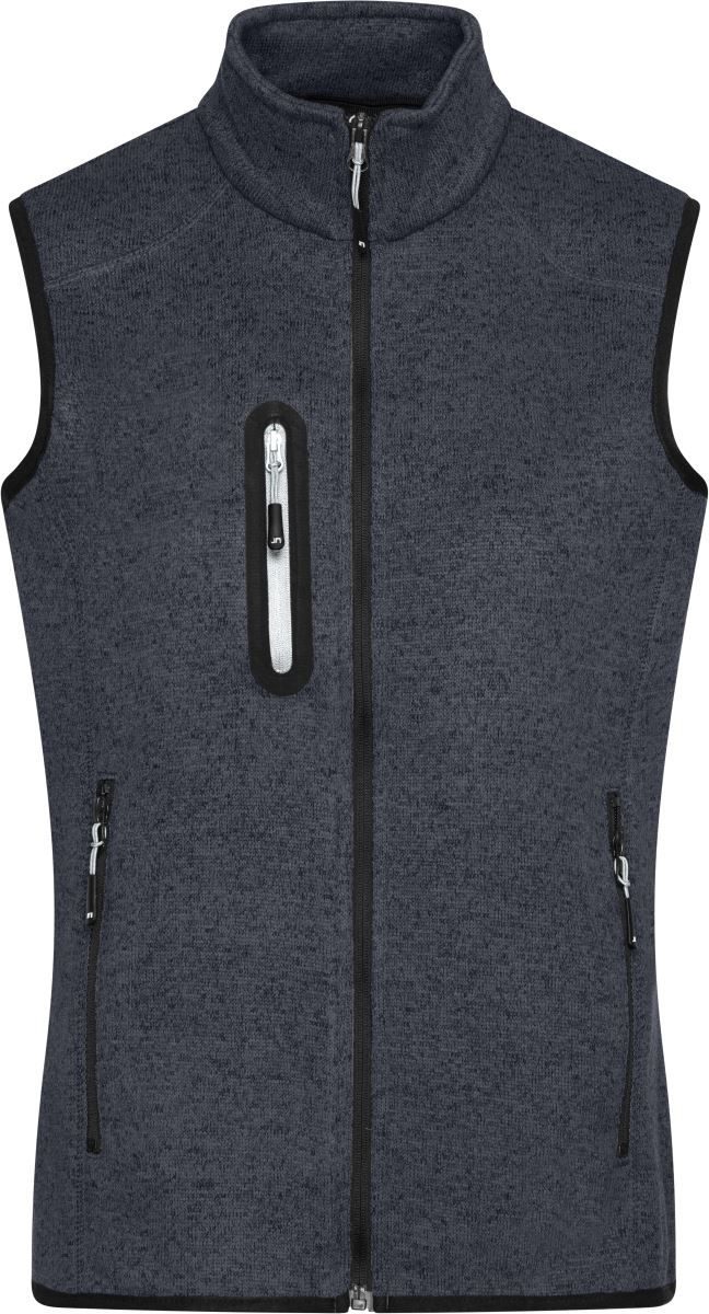 Daiber Damen Strickfleece Weste mit Stehkragen JN 773 bedrucken