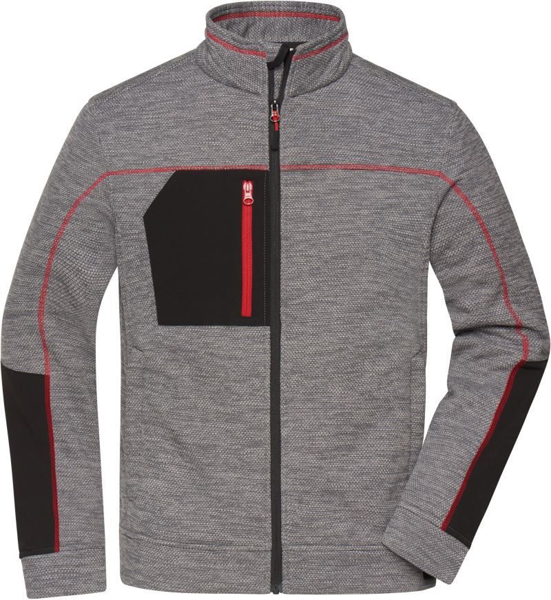 Daiber Herren Strickfleece Jacke JN 1818 bedrucken