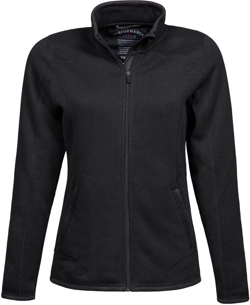 Tee Jays Damen Melange Strickfleece Jacke TJ 9616 bedrucken