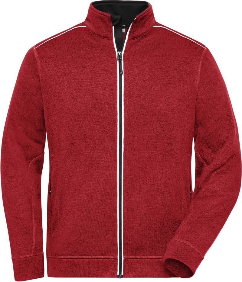 Daiber Herren Workwear Strickfleece Jacke - Solid JN 898 bedrucken