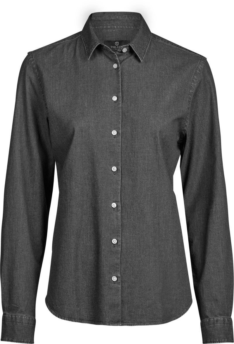 Tee Jays Denim Bluse langarm TJ 4005 bedrucken