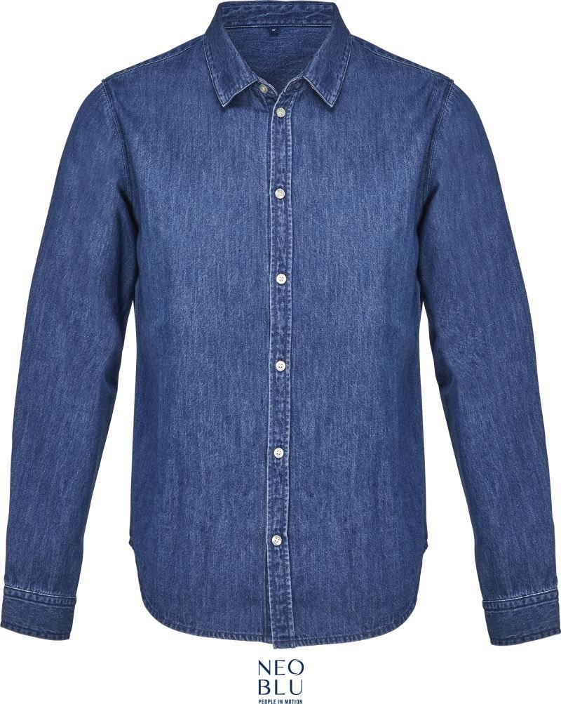 NEOBLU Denim Hemd Bennett Men bedrucken