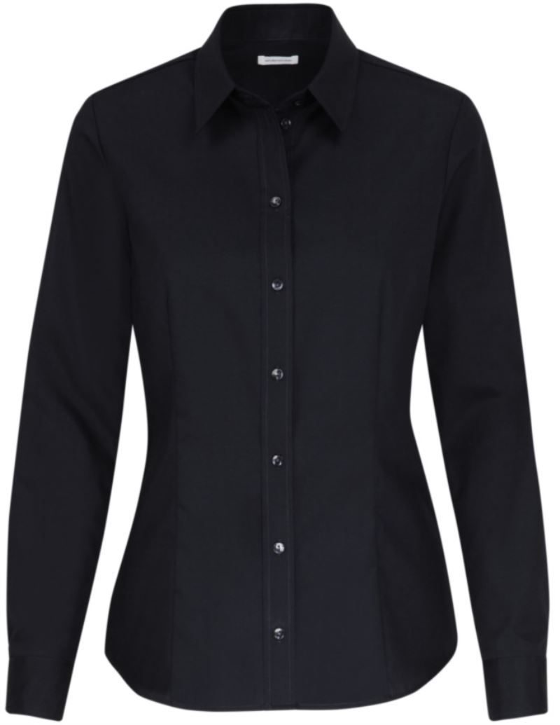 Seidensticker Popeline Bluse langarm Blouse Regular LSL bedrucken