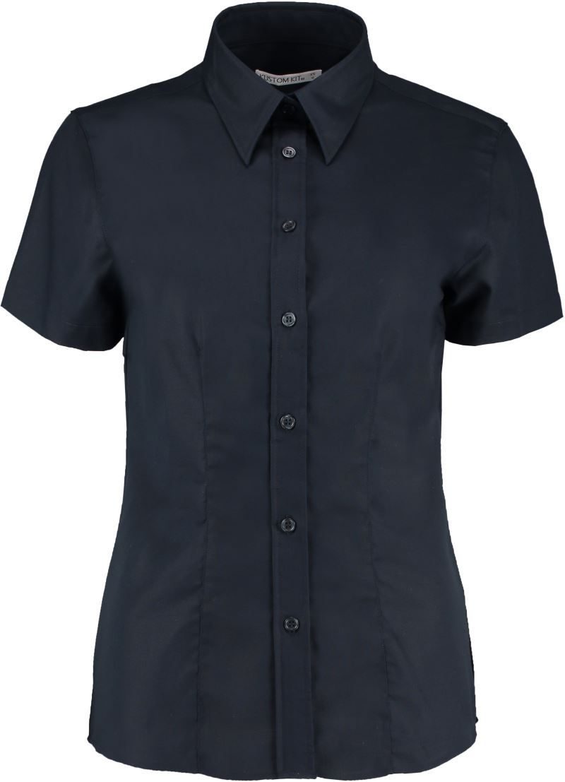 Kustom Kit Workwear Oxford Bluse kurzarm KK 360 (6-24) bedrucken