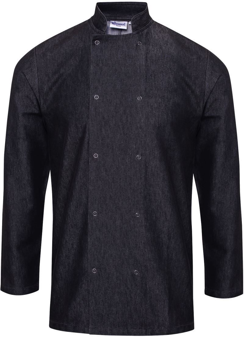 Premier Denim Kochjacke PR 660 bedrucken