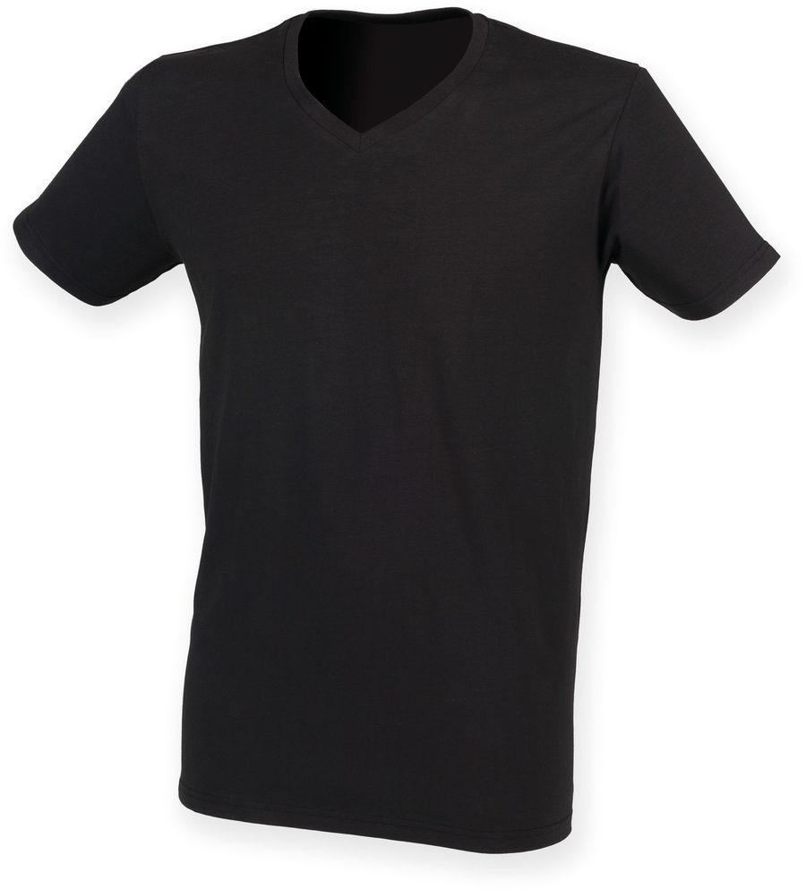 SF Clothing Men´s Feel Good Stretch V-Neck T SF122 bedrucken