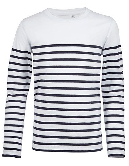 SOL´S Kids´ Long Sleeve Striped T-Shirt Matelot 03101 bedrucken
