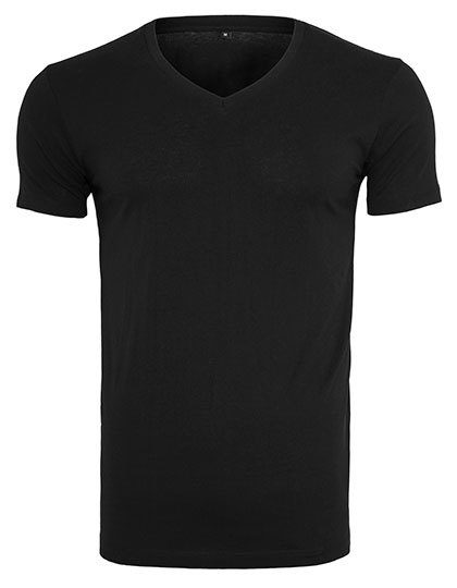 Build Your Brand Light T-Shirt V-Neck BY006 bedrucken
