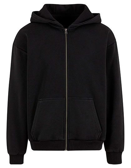 Build Your Brand Vintage Heavy Zip Hoodie BY295 bedrucken