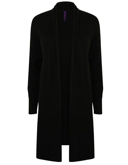 Henbury Ladies´ Longline Open Cardigan H719 bedrucken