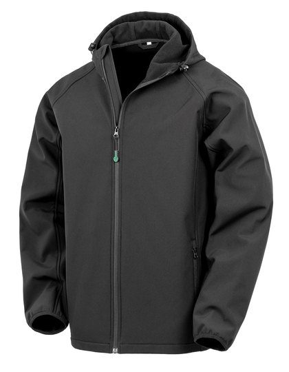 Result Recycled Men´s Recycled 3-Layer Printable Hooded Softshell Jacket R911M bedrucken