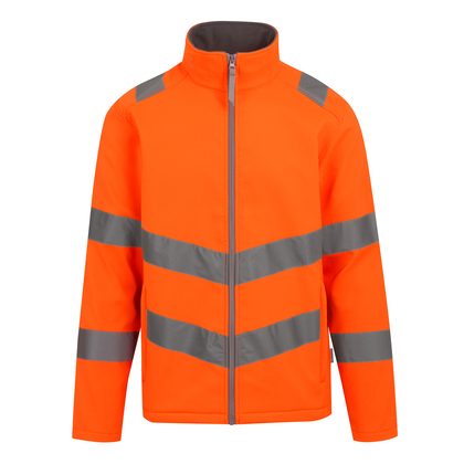 Regatta High Visibility Pro Contract Hi-Vis Ablaze 2L Softshell Jacket TRA712 bedrucken