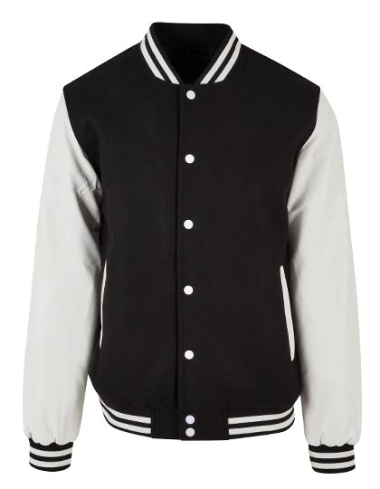 Build Your Brand Oldschool College Jacket BY269 bedrucken