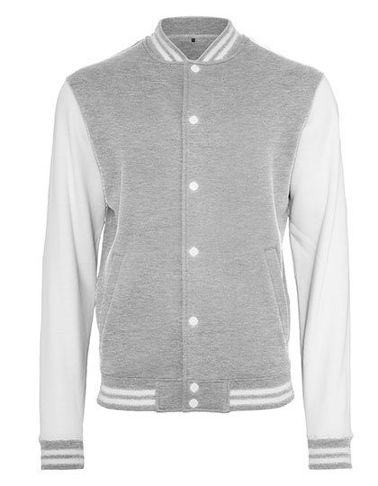 Build Your Brand Sweat College Jacket BY015 bedrucken
