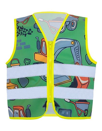 Korntex Children´s Safety Vest Action Working Heroes ACTWOR bedrucken