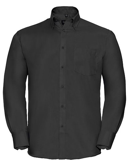 Russell Athletic Collection Men's Long Sleeve Classic Ultimate Non-Iron Shirt R-956M-0 bedrucken