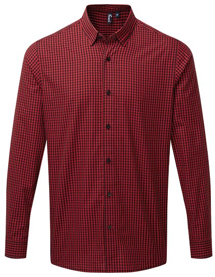 Premier Workwear Men´s Maxton Check Long Sleeve Shirt PR252 bedrucken