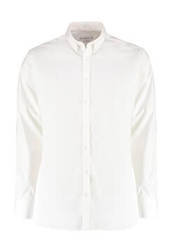 Kustom Kit Men´s Slim Fit Stretch Oxford Shirt Long Sleeve KK182 bedrucken