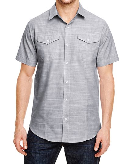 Burnside Woven Texture Shirt 9247 bedrucken