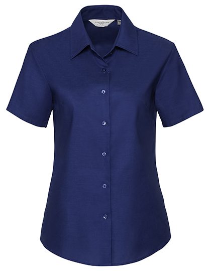 Russell Athletic Collection Ladies' Short Sleeve Tailored Oxford Shirt R-933F-0 bedrucken