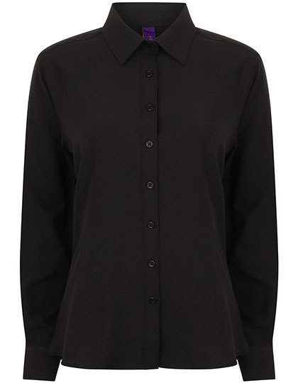 Henbury Ladies´ Wicking Long Sleeve Shirt H591 bedrucken