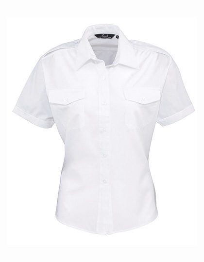 Premier Workwear Women´s Pilot Shirt Short Sleeve PR312 bedrucken