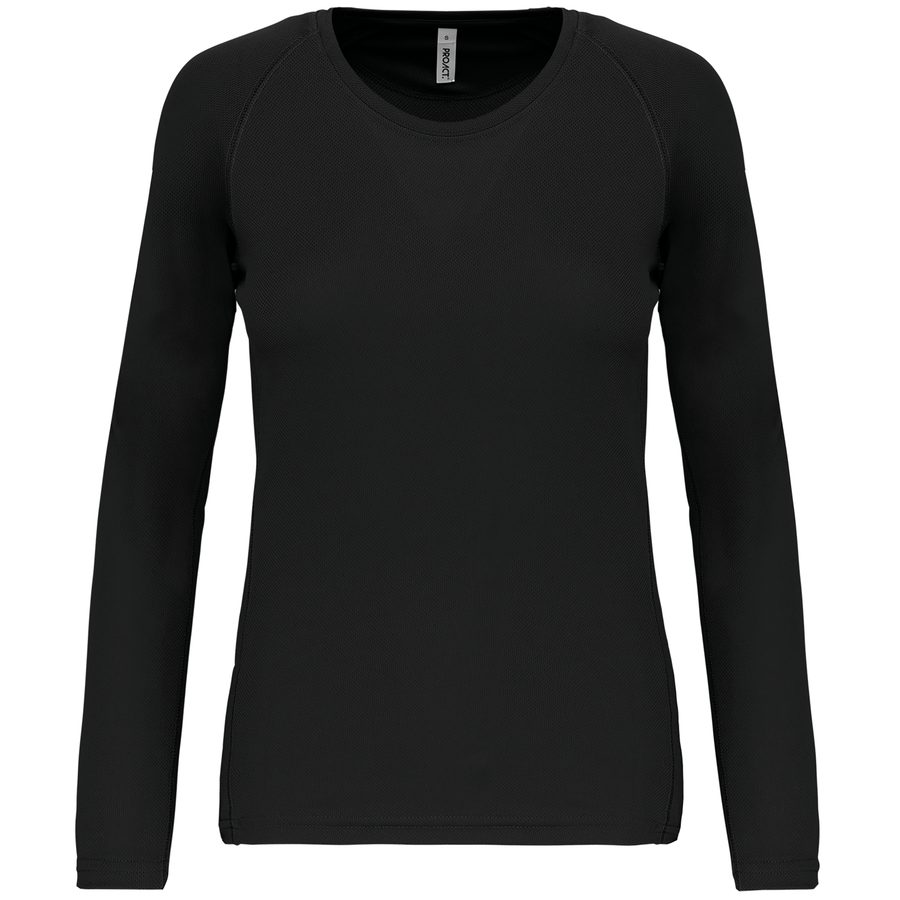 Proact Damen Basic Sport Funktionsshirt Langarm PA444 bedrucken