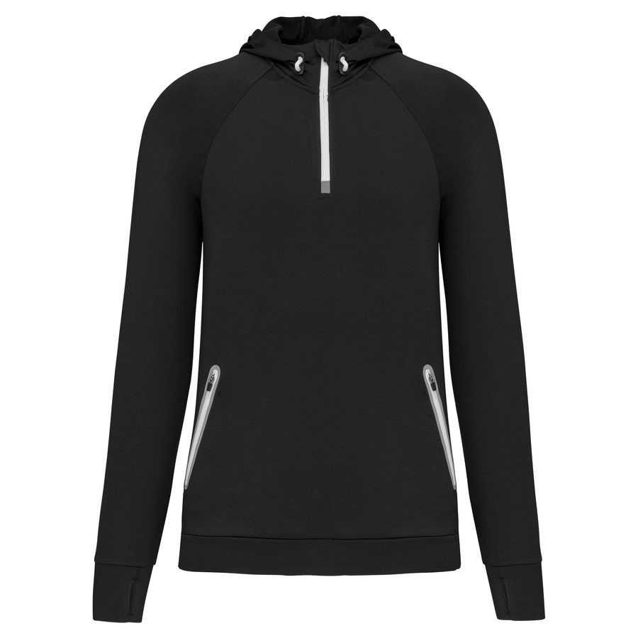 Proact Kapuzen-Sweatshirt 1/4 Sport-Reißverschluss Unisex PA360 bedrucken