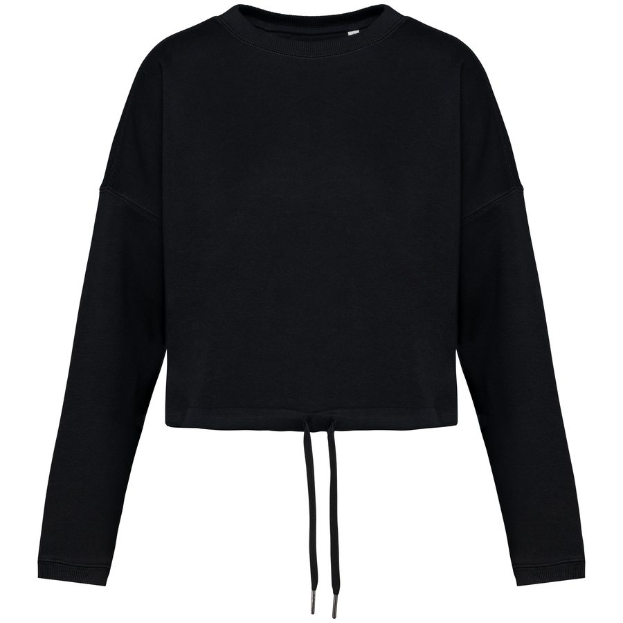 Native Spirit cropped Oversize Damen Sweatshirt mit Rundhalsausschnitt NS429 bedrucken