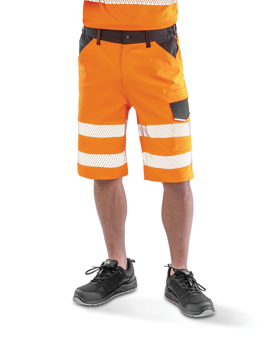 Result Stretch-Sicherheitsshorts Safe-Guard mit Recyclingmaterial R519X bedrucken