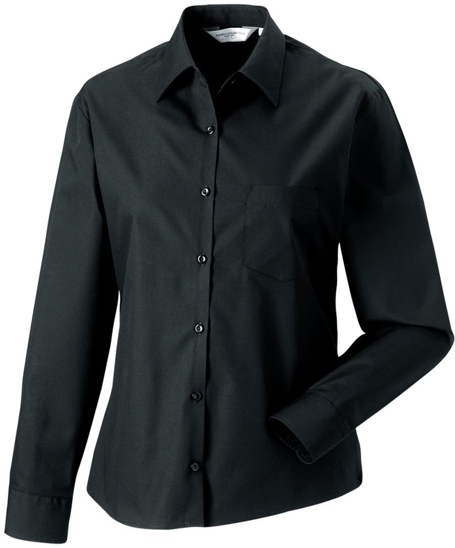 Russell Ladies' Ls Pure Cotton Easy Care Poplin Shirt R-936F-0 bedrucken