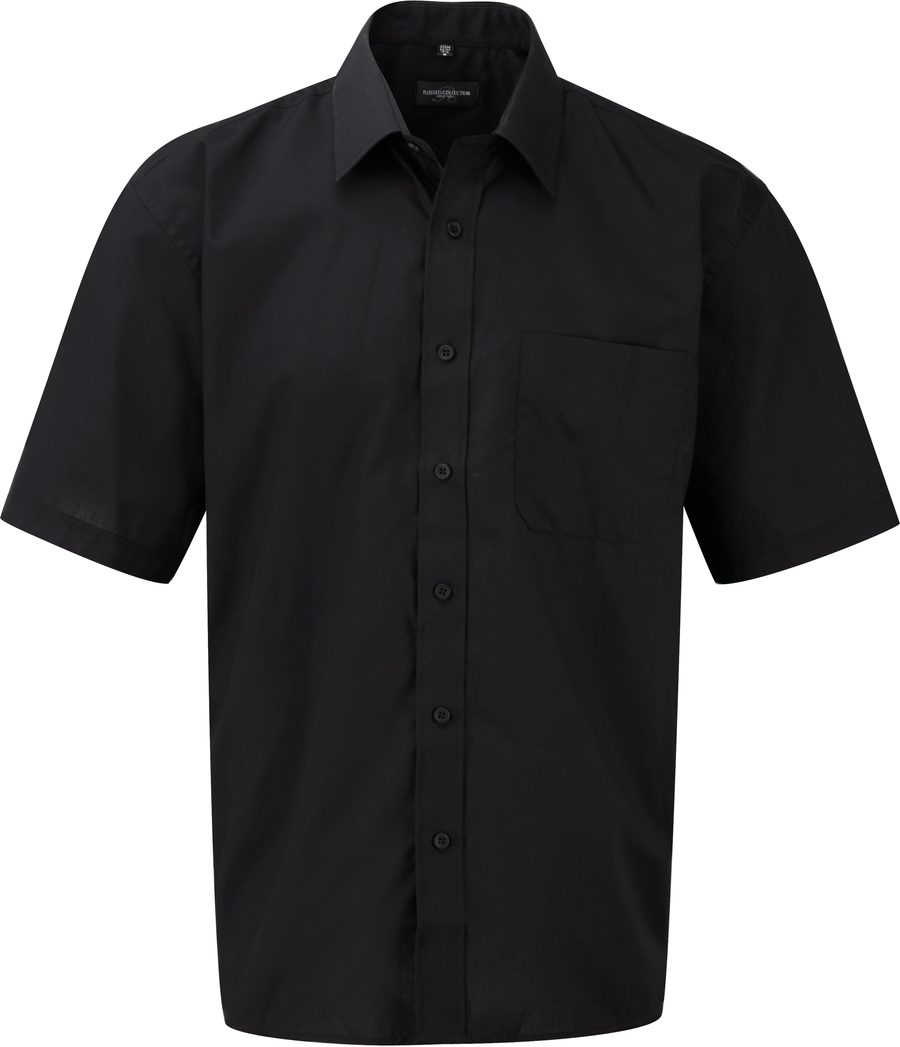 Russell Men's Ss Polycotton Popelinehemd R-935M-0 bedrucken