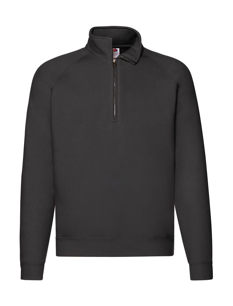 Fruit of the Loom Premium Zip Neck Sweatshirt (62-032-0) 62-032-0 bedrucken