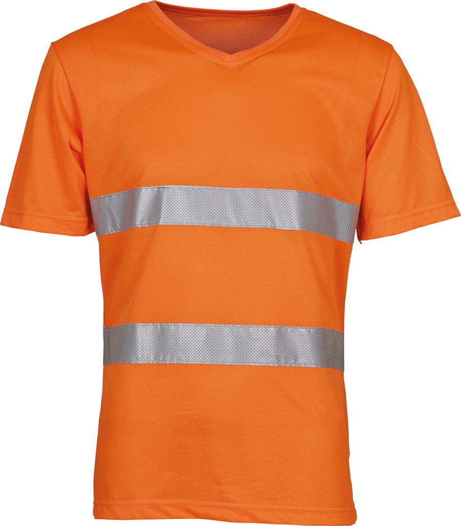 Yoko Hi-Vis Top Cool T-shirt V-Ausschnitt HVJ910 bedrucken