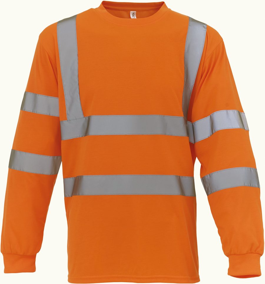 Yoko Hi-Vis long-sleeved T-shirt HVJ420 bedrucken
