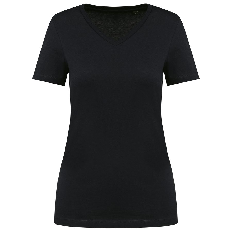 Kariban Premium Supima® Damen-T-Shirt mit V-Ausschnitt und kurzen Ärmeln PK305 bedrucken