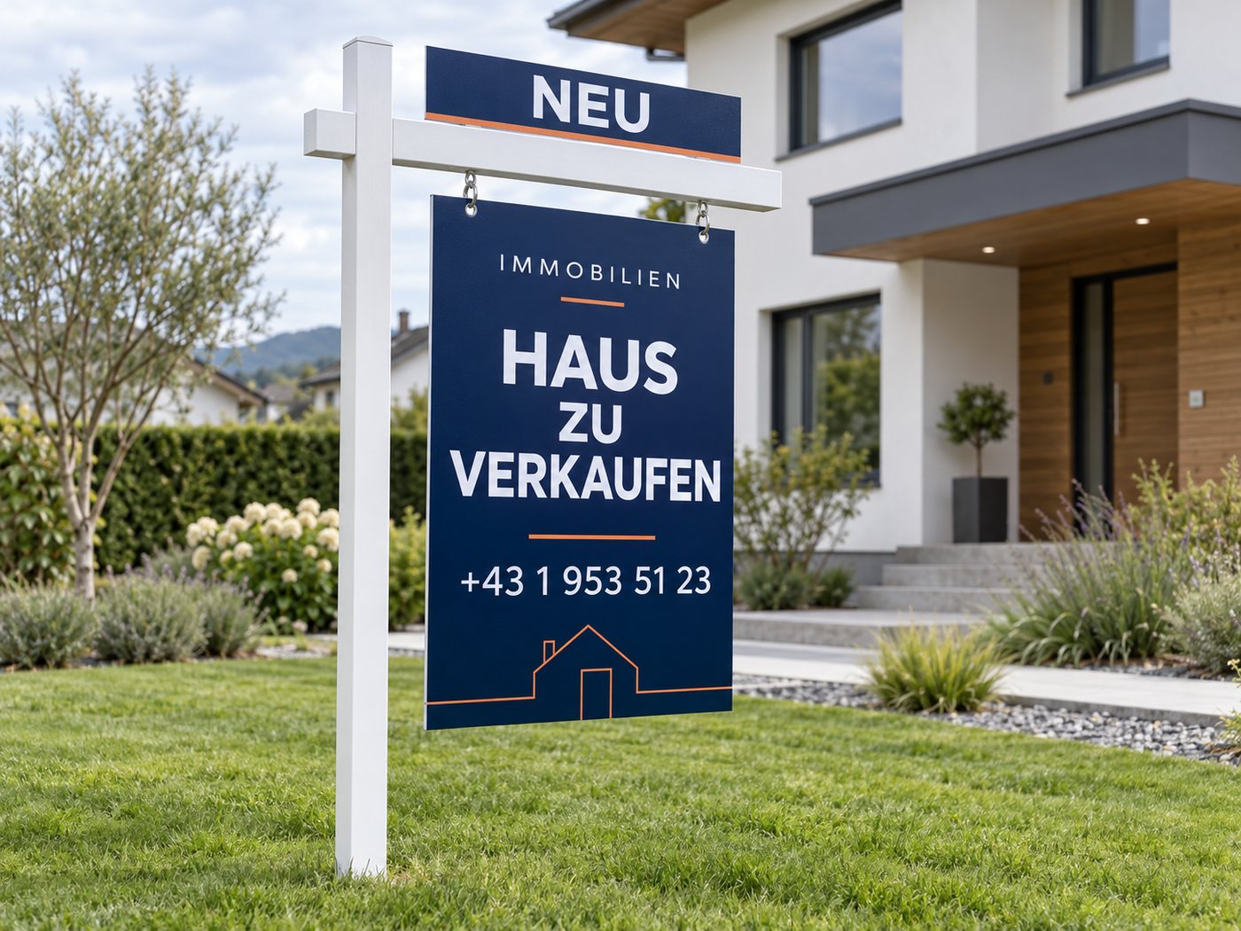 Maklergalgen mit Wechselschild in Villach – AbdeX