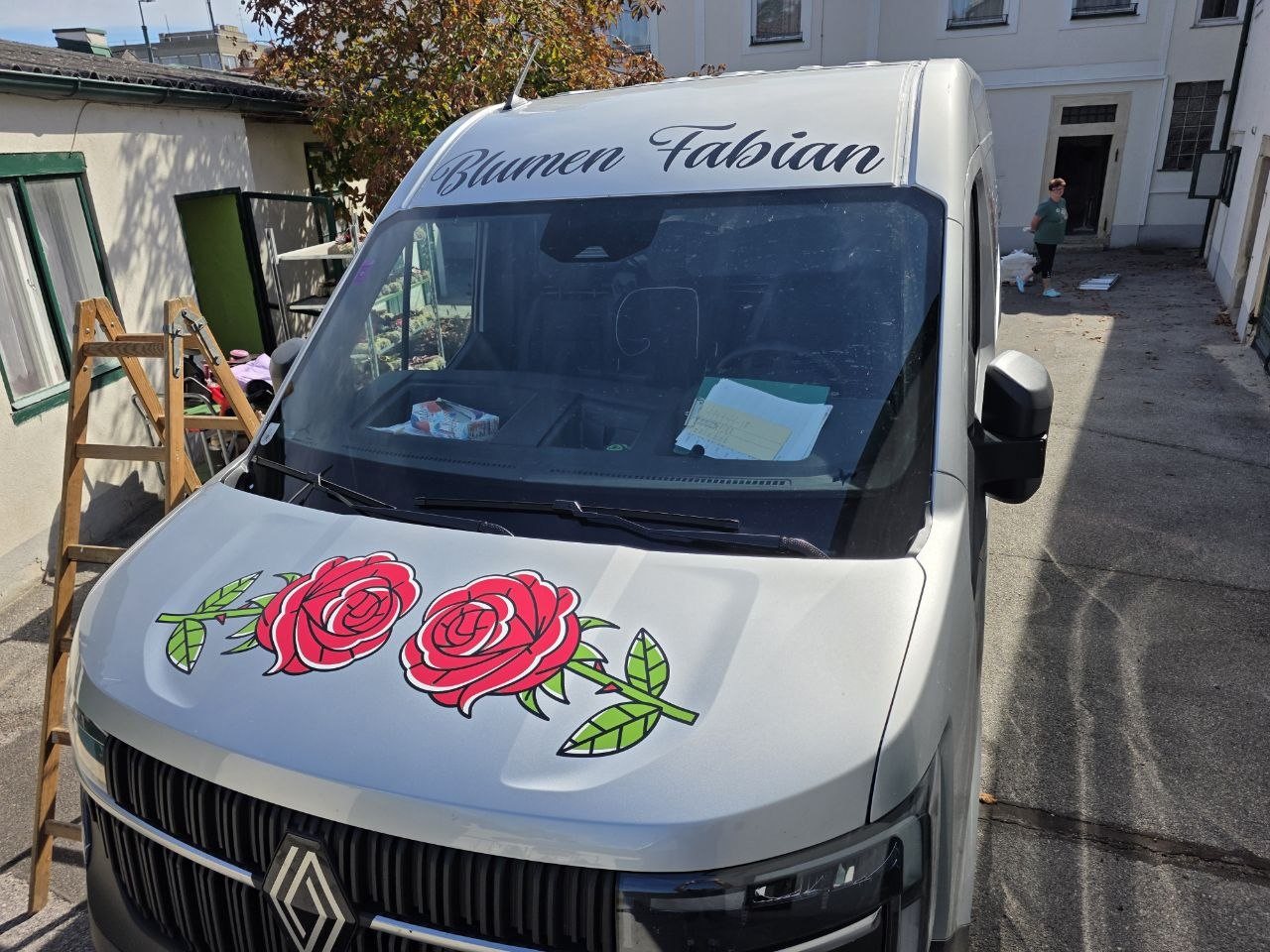 Autobeklebung Blumen Fabian