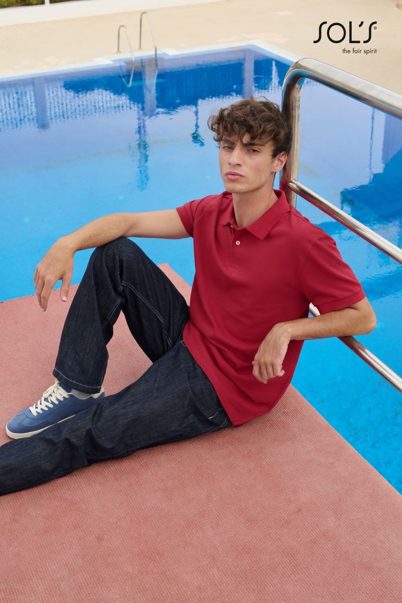 Schweres Piqué Polo Unisex bedrucken – 210 g/m², 20 Farben